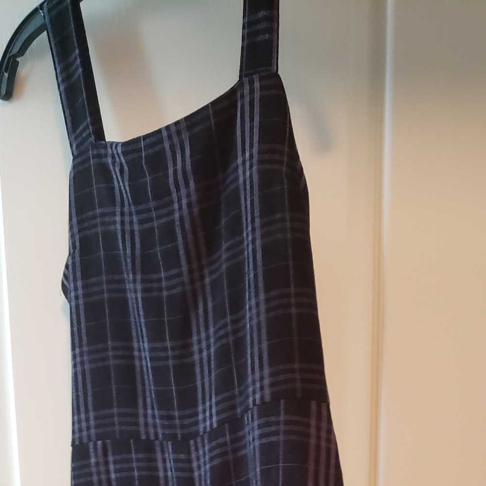 Plaid overalls